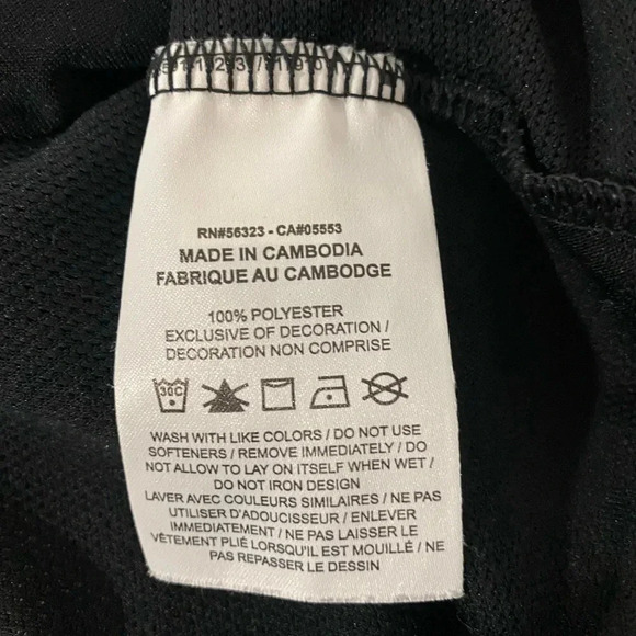 Nike Dri Fit Open Back Tank. Black. Size Medium - Picture 5 of 5